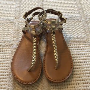 MUST GO BY 8/5: Gold Gladiator Sandals
